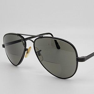 Lottet Pilot Black Vintage Aviator Sunglasses FRAME ONLY France 51-18-124